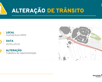 Trânsito condicionado na Av. Euro 2004