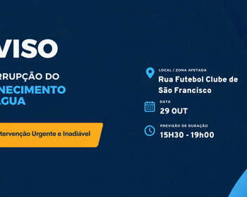 Aviso de Corte no Abastecimento de Água