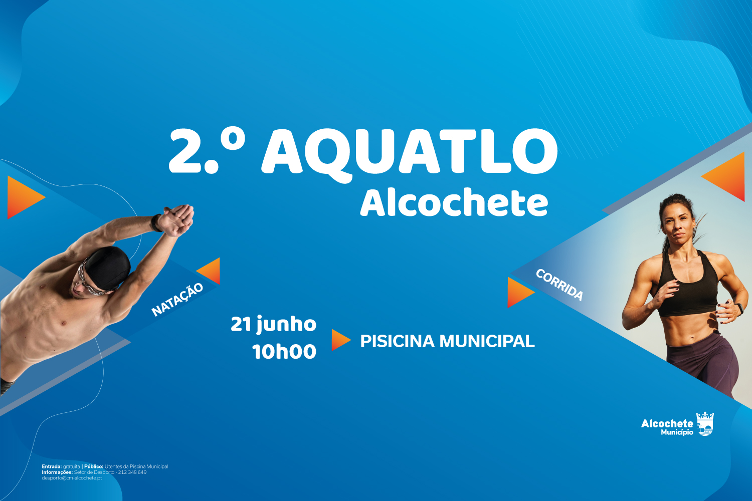 Município promove o 2.º Aquatlo de Alcochete 