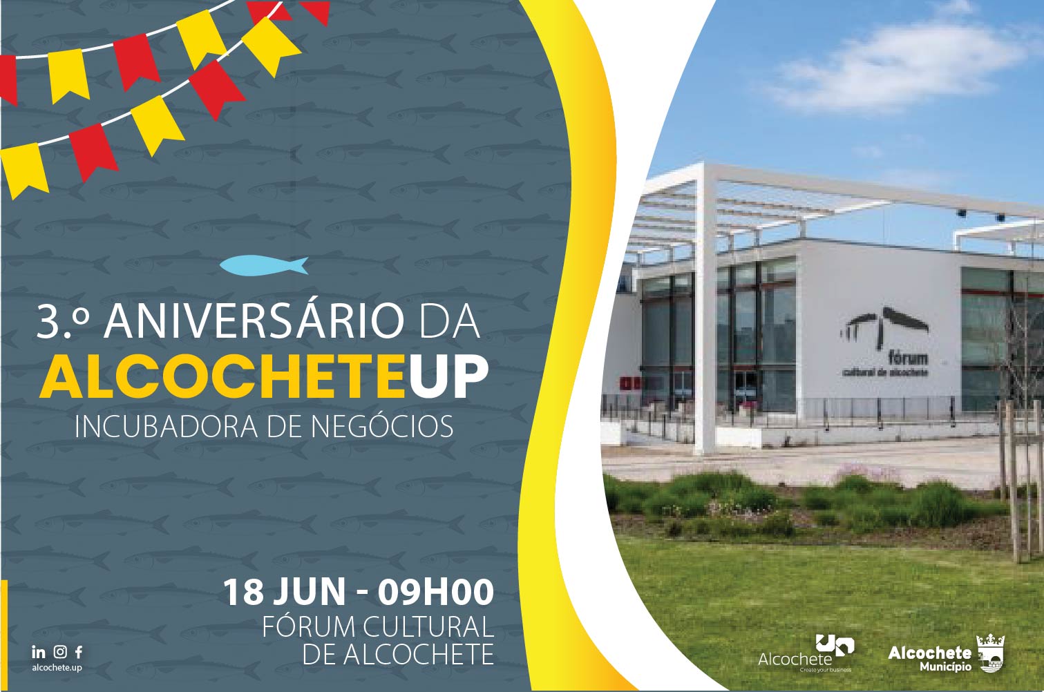 Alcochete UP celebra 3.º aniversário  
