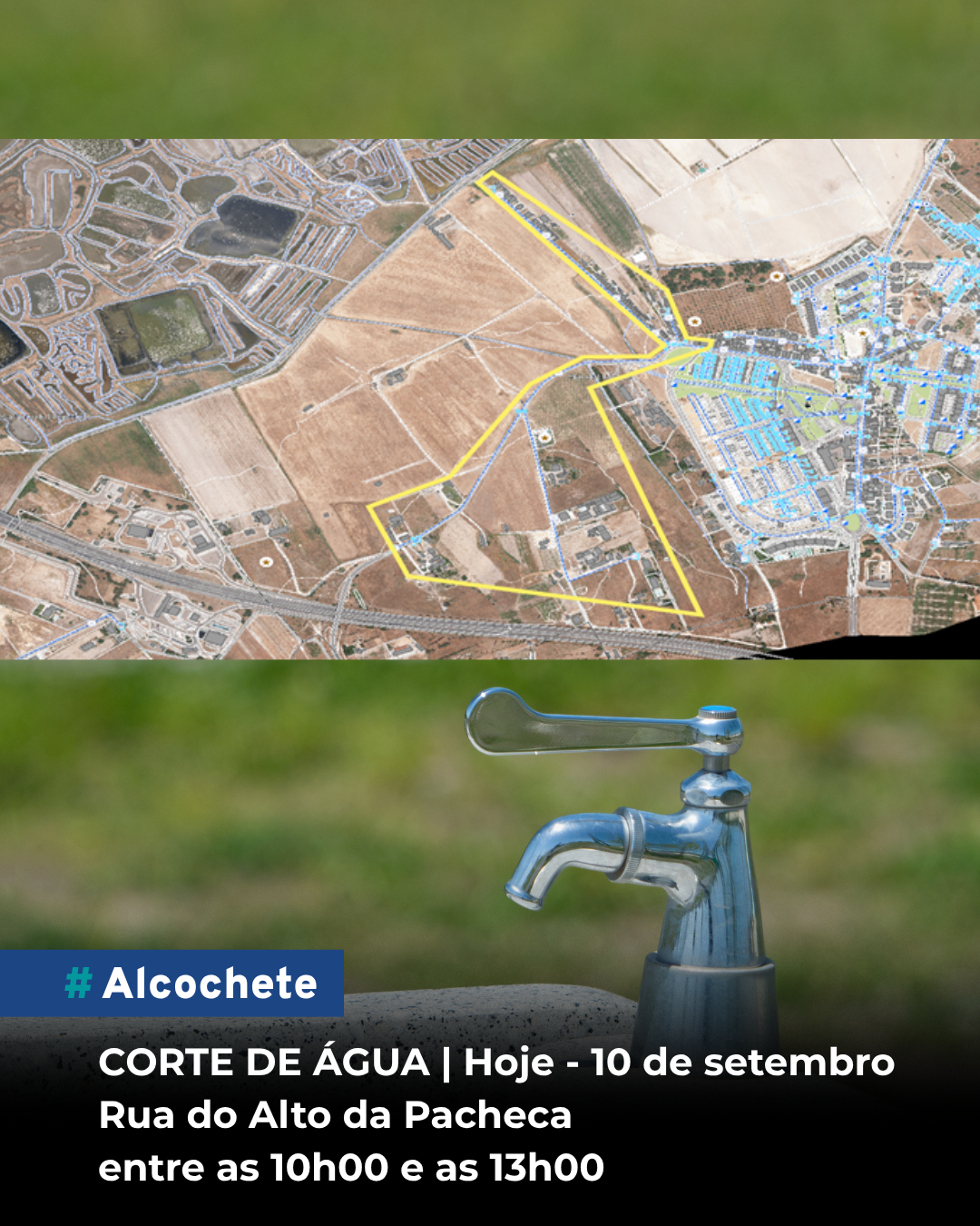 Interrupção do fornecimento de água em São Francisco 