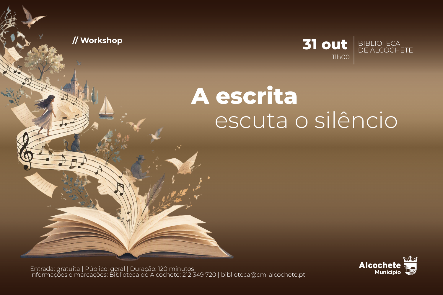 Oficina de Escrita - A escrita escuta o silêncio 