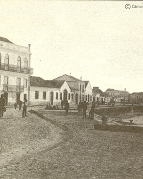 Rua da Praia (atual avenida D. Manuel I), 1ª metade do século XX