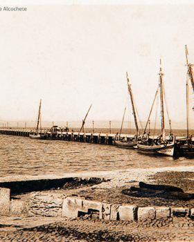 Ponte-cais, 1ª metade do século XX (propriedade de Quirino António Leite da Cunha)