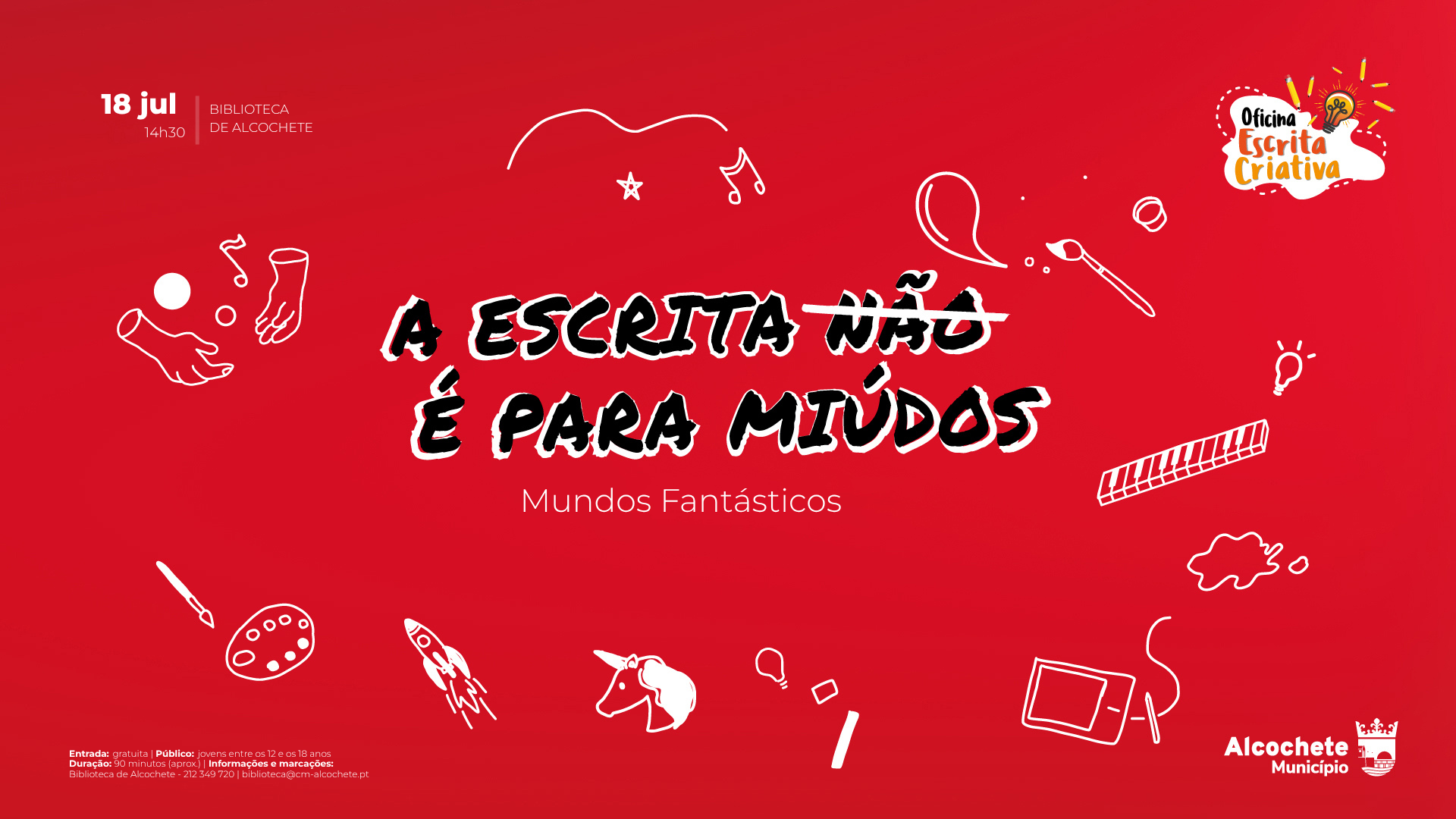A Escrita Não é Pra Miúdos - Mundos Fantásticos 