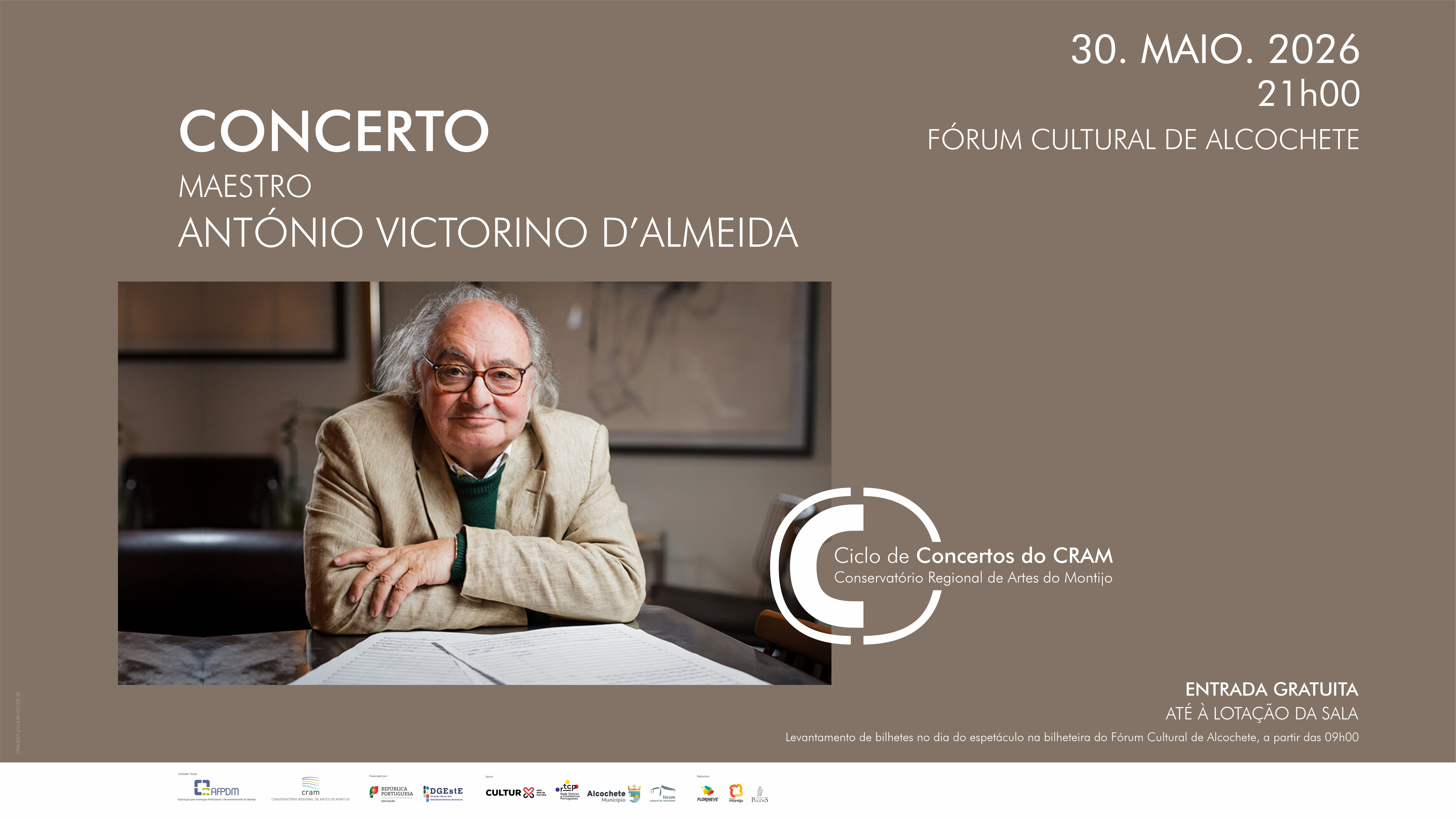 Ciclo de Concertos do CRAM – Maestro António Victorino D’Almeida 