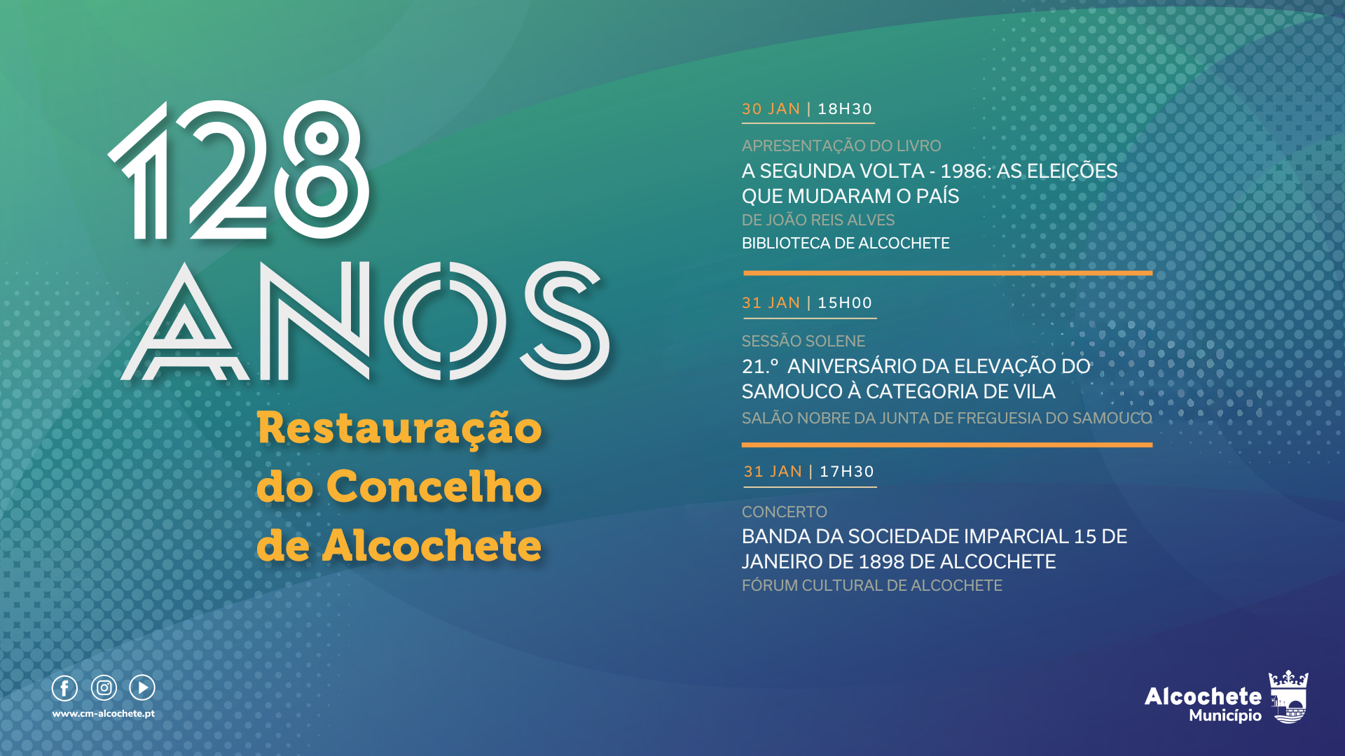 128 anos da Restauração do Concelho de Alcochete 