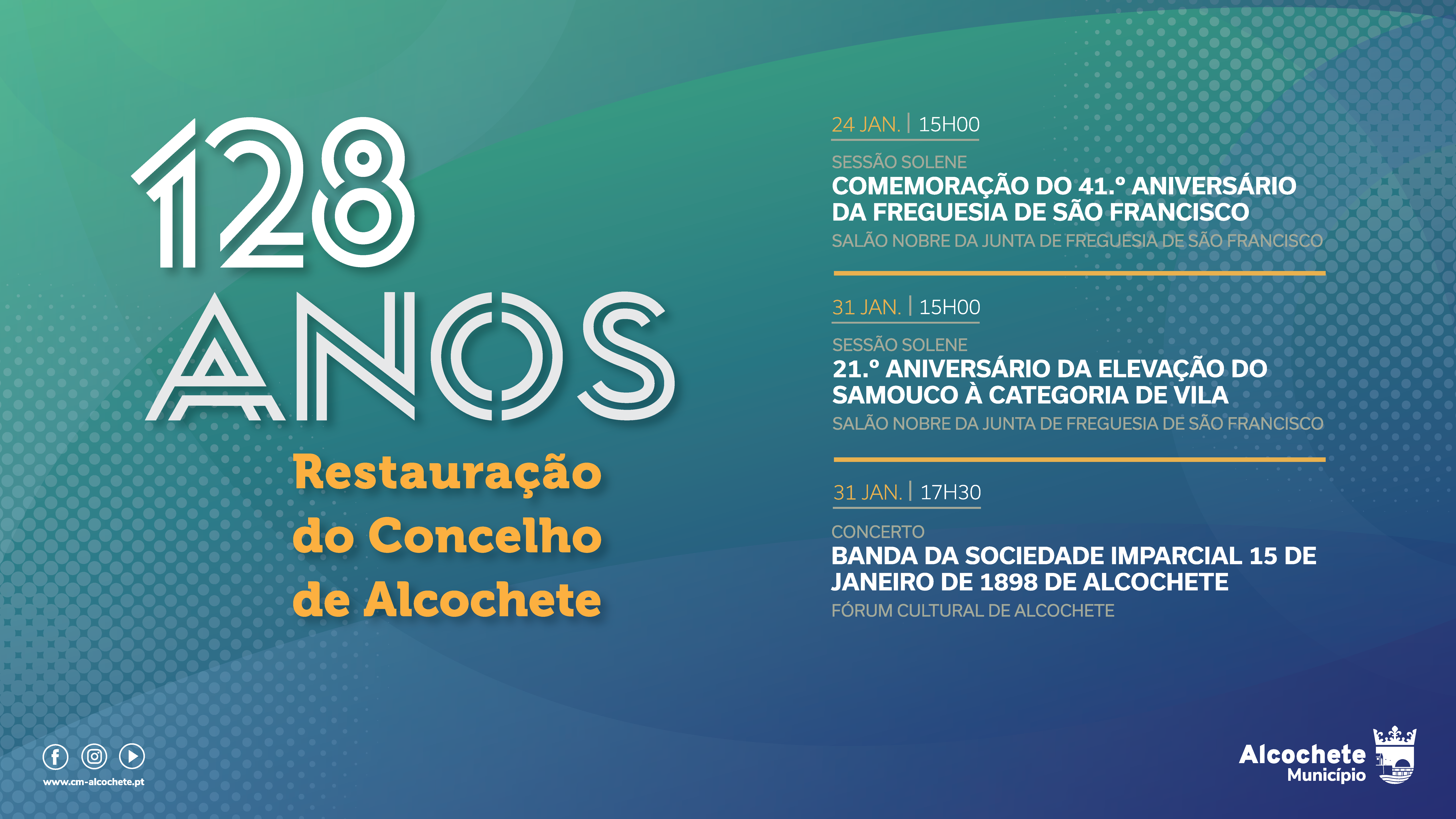 128 anos da Restauração do Concelho de Alcochete 