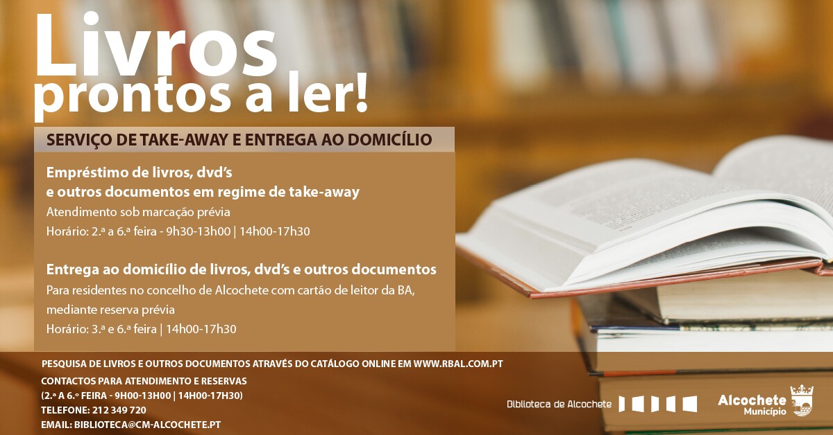 Biblioteca de Alcochete mantém empréstimo de livros