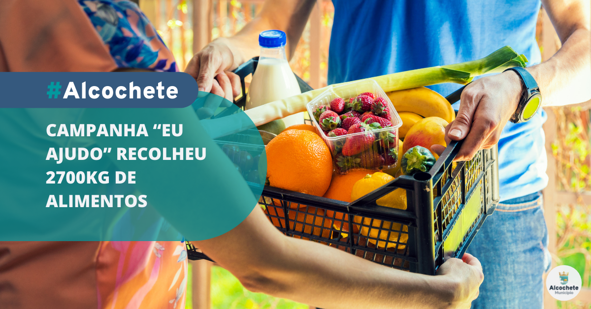 Campanha “Eu Ajudo” recolheu 2700kg de alimentos