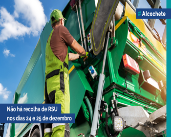 Não há recolha de RSU nos dias 24 e 25 de dezembro